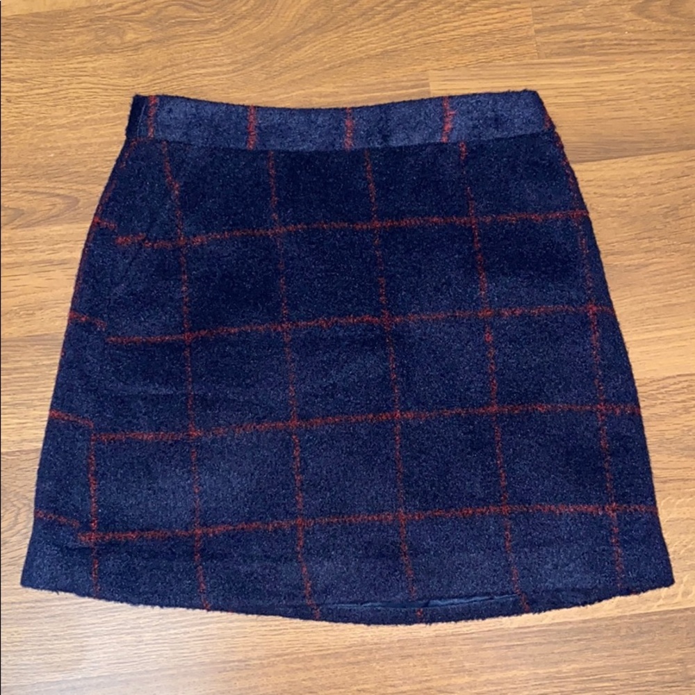 Plaid  mini skirt